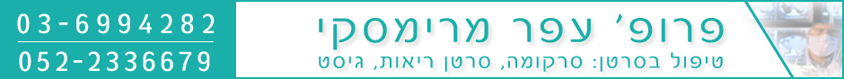 פרופ' עפר מרימסקי- טיפול בסרטן: סרקומה, סרטן ריאות, גיסט
